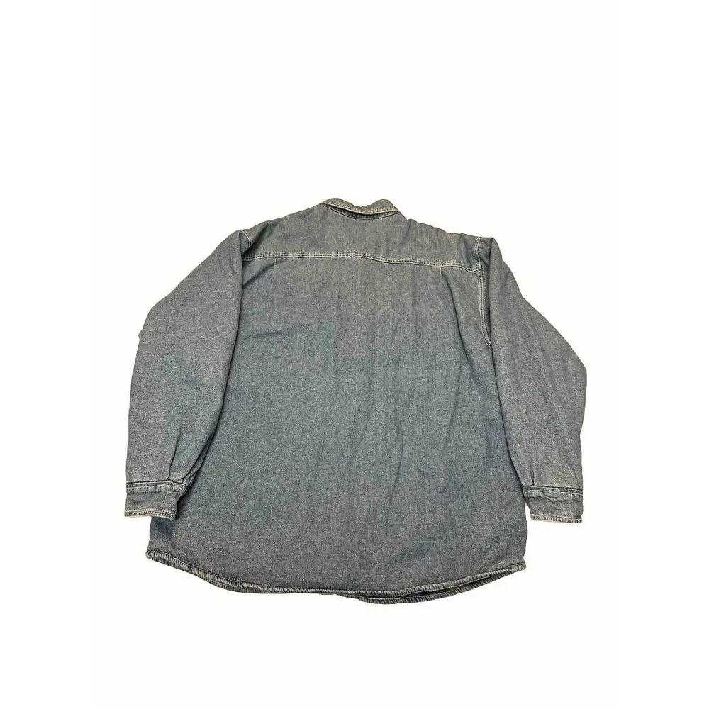 Men's Levi Strauss Denim Flannel Fleece Lined Jean Jacket/Shirt‎ XL - Picture 6 of 8